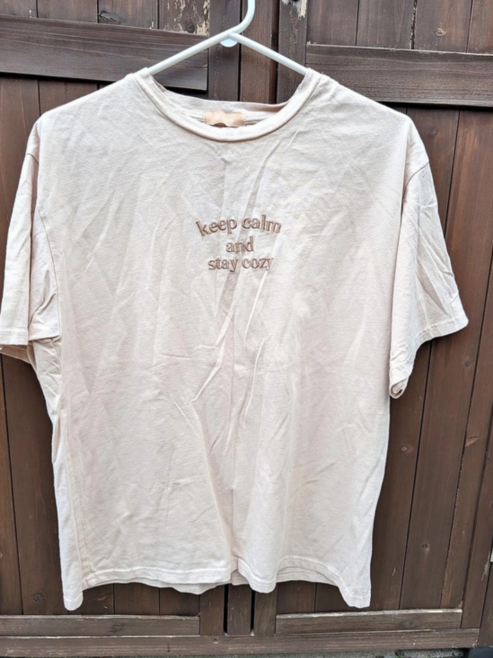 Nature Graphic Short Sleeve Tee in Cream Like New